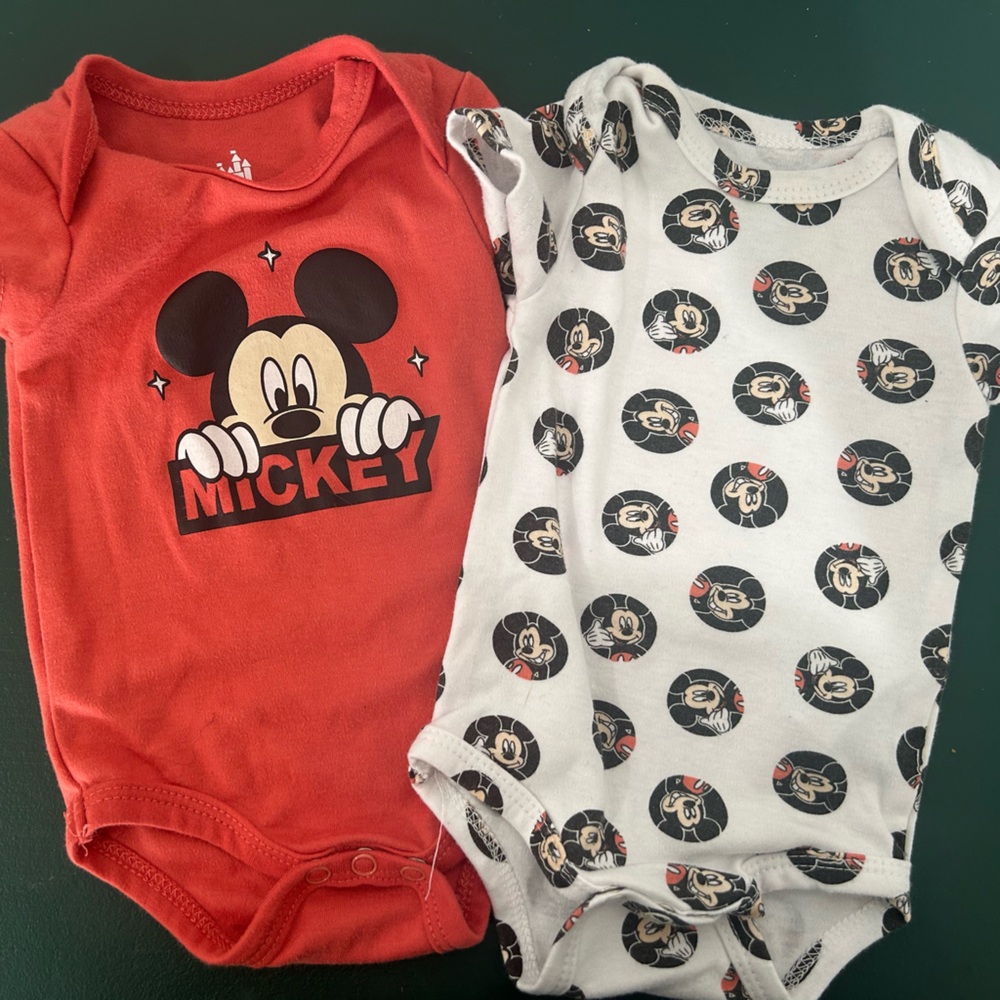 Disney Baby Mickey Mouse Bodysuits